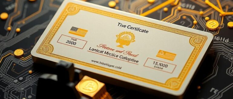 Цифровые сертификаты на золото: будущее рынка